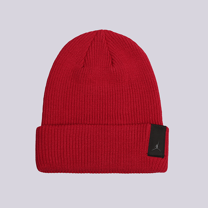  красная шапка Jordan Loose Gauge Cuff Beanie 861453-687 - цена, описание, фото 1